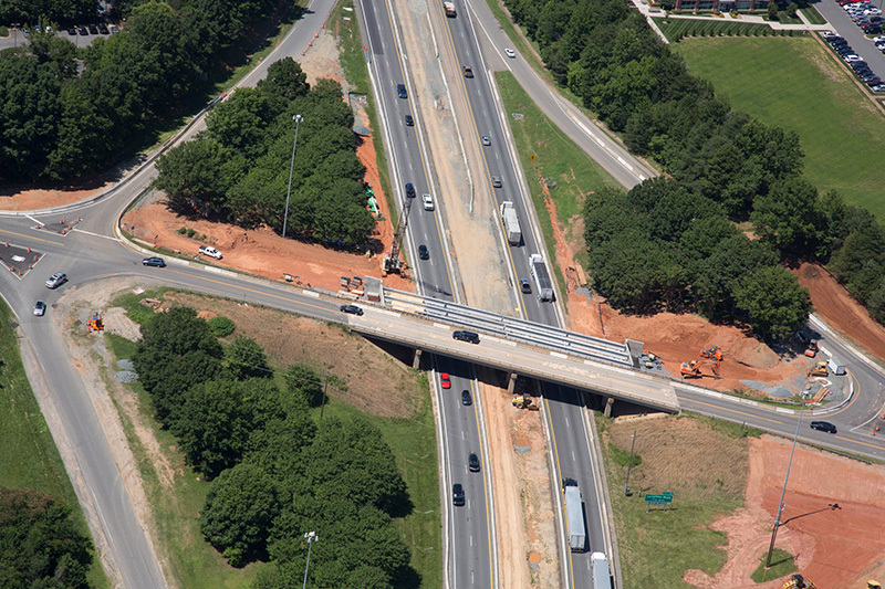 I-77 Express Lanes construction works - June 2017