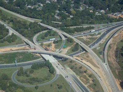 I-77 Express Lanes construction works - September 2017
