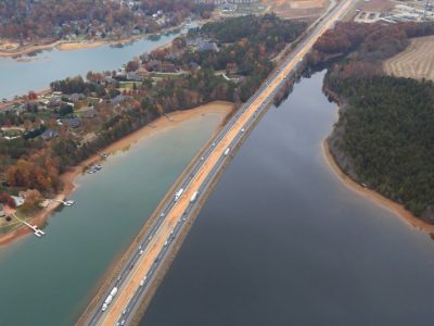 I-77 Express Lanes construction works - November 2016