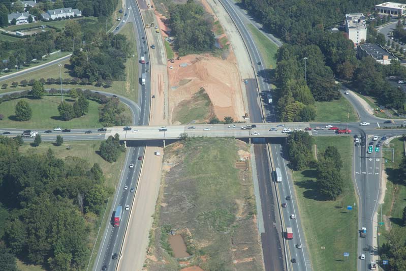 I-77 Express Lanes construction works - September 2017