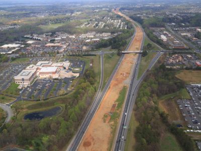 I-77 Express Lanes construction works - March 2016