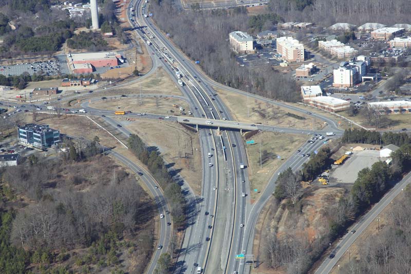 I-77 Express Lanes construction works - January 2018