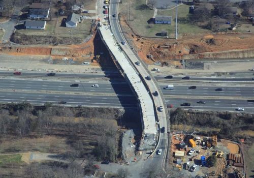 I-77 Express Lanes construction works - January 2018