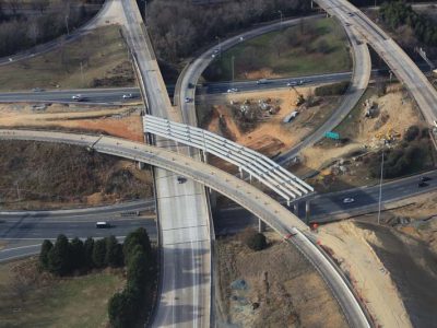 I-77 Express Lanes construction works - December 2017