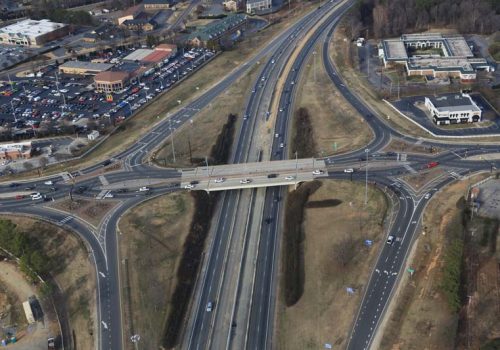 I-77 Express Lanes construction works - December 2017