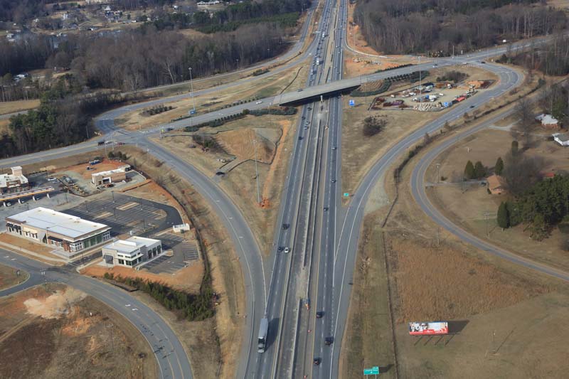 I-77 Express Lanes construction works - December 2017
