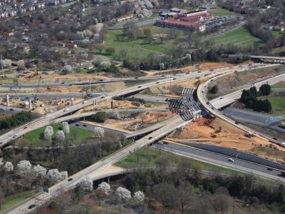 I-77 Express Lanes construction works - February 2018