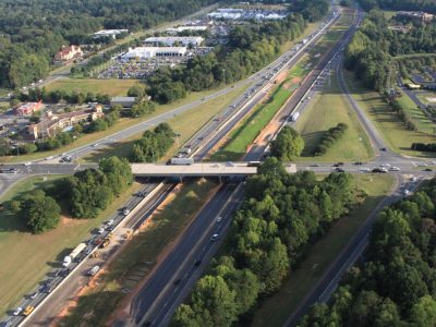 I-77 Express Lanes construction works - September 2016