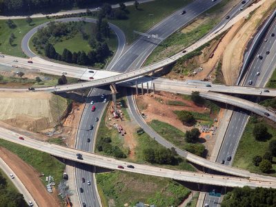 I-77 Express Lanes construction works - July 2017