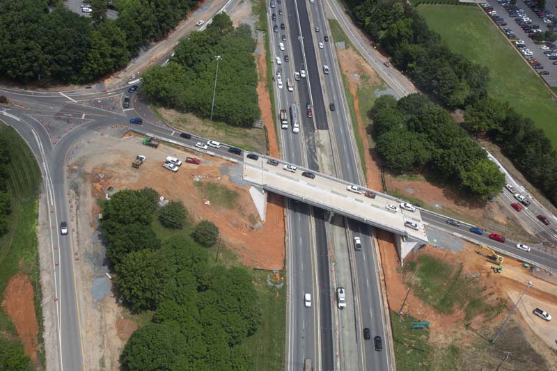 I-77 Express Lanes construction works - May 2018