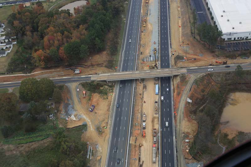 I-77 Express Lanes construction works - October 2017
