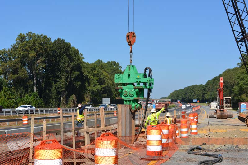I-77 Express Lanes construction works - September 2017