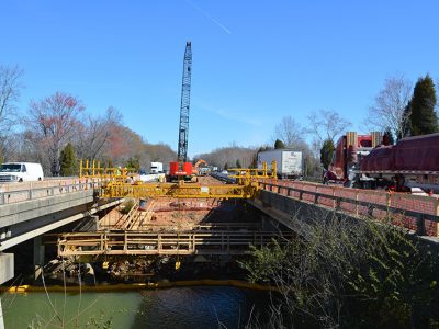 I-77 Express Lanes construction works - March 2017