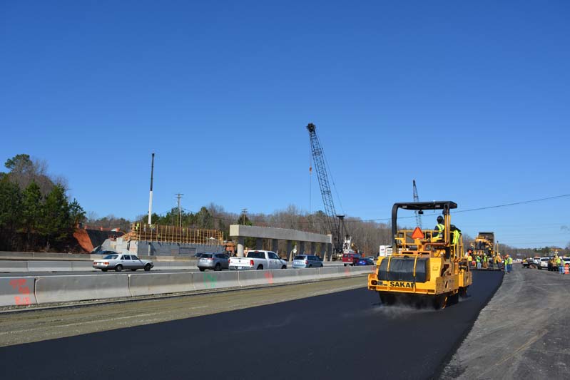 I-77 Express Lanes construction works - March 2018I-77 Express Lanes construction works - March 2018