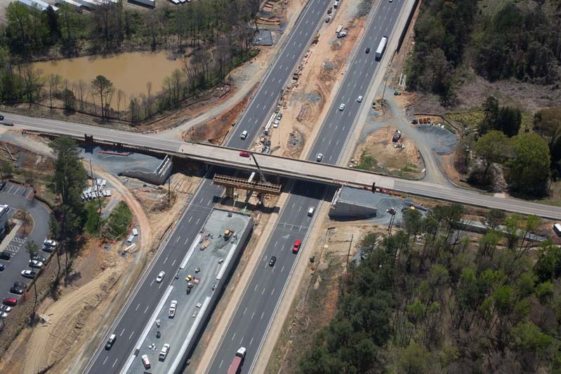I-77 Express Lanes construction works - March 2018