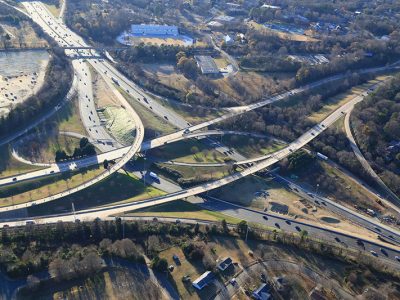 I-77 Express Lanes construction works - December 2016